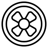 superior waterproofing and ventilation icon