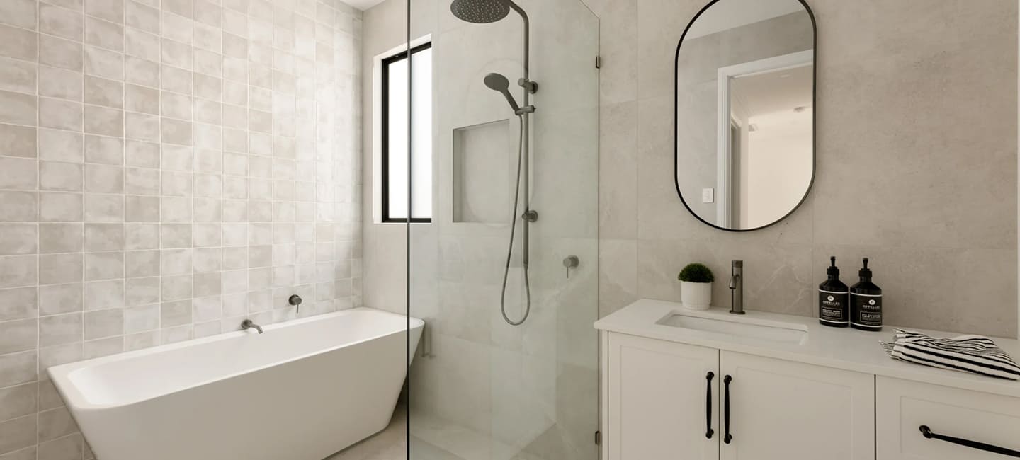 bathroom tile installation